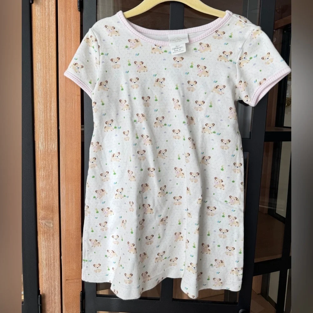 Lullaby Set puppy dogs dress short sleeve pima night gown play toddler girl